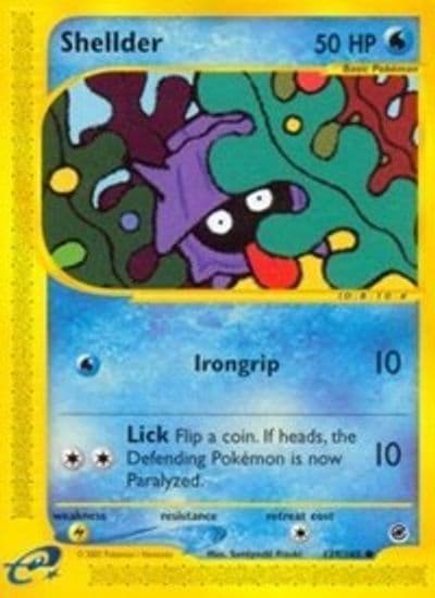 Shellder Expedition Pokemon card