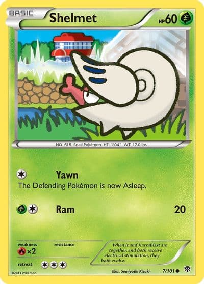 Shelmet Plasma Blast Pokemon card