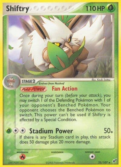Shiftry Deoxys Pokemon card