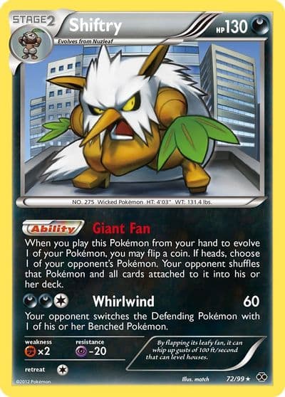 Shiftry Next Destinies Pokemon card