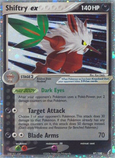 Shiftry ex Crystal Guardians Pokemon card