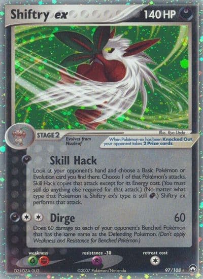 Shiftry ex Power Keepers Pokemon card