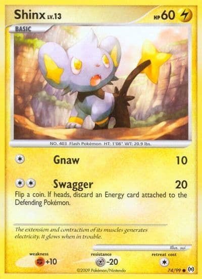 Shinx Arceus Pokemon card