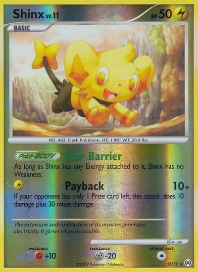 Shinx (Shiny) Arceus Pokemon card