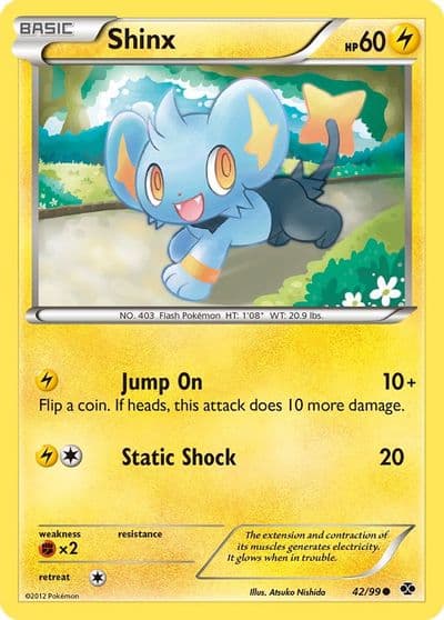 Shinx (42) Next Destinies Pokemon card