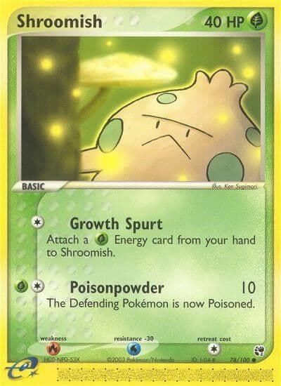 Shroomish Sandstorm Pokemon card