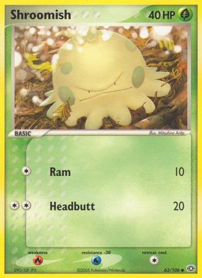Shroomish Emerald Pokemon card
