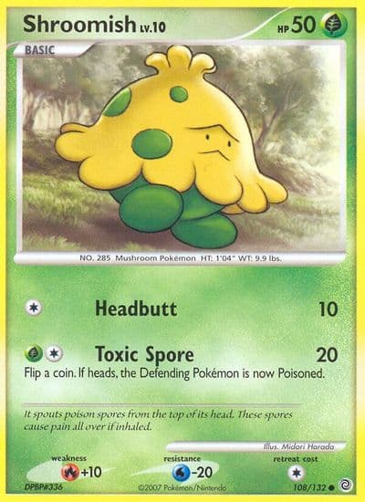 Shroomish Secret Wonders Pokemon card