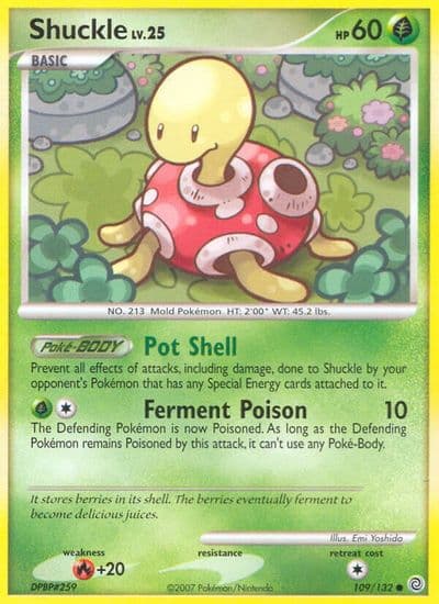 Shuckle Secret Wonders Pokemon card