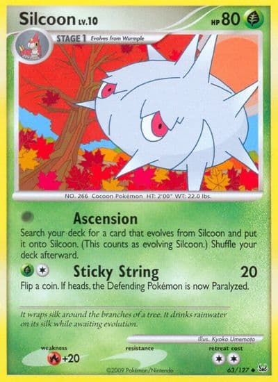 Silcoon Platinum Pokemon card