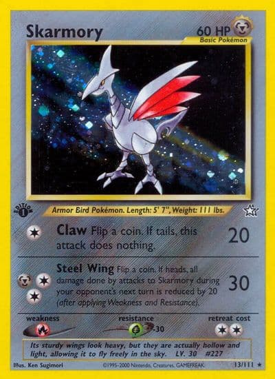 Skarmory Neo Genesis Pokemon card