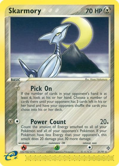 Skarmory Dragon Pokemon card