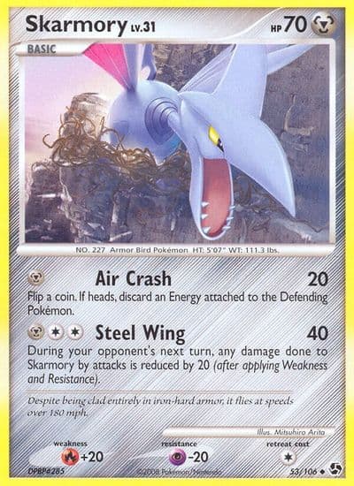 Skarmory Great Encounters Pokemon card