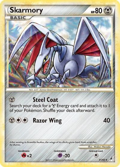Skarmory Call of Legends Pokemon card