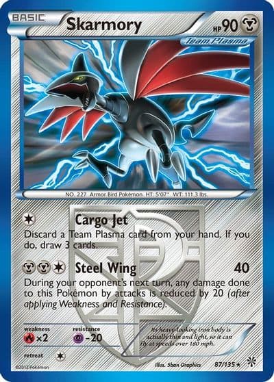 Skarmory (Team Plasma) Plasma Storm Pokemon card