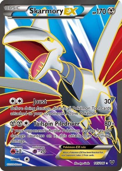 Skarmory EX (145 Full Art) XY Base Set Pokemon card