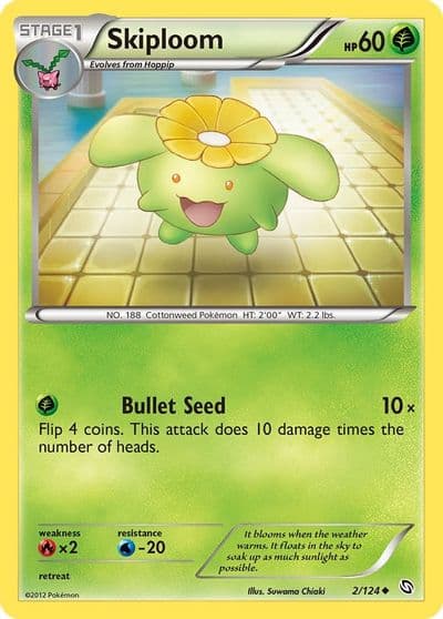 Skiploom Dragons Exalted Pokemon card