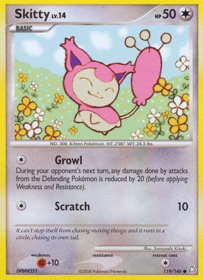 Skitty Legends Awakened Pokemon card