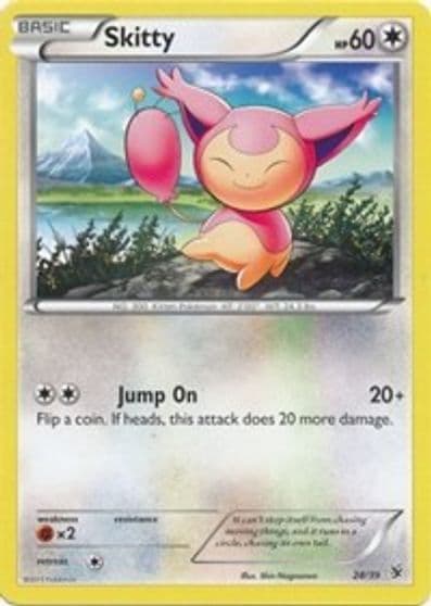 Skitty Kalos Starter Set Pokemon card