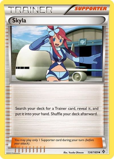 Skyla Boundaries Crossed Pokemon card