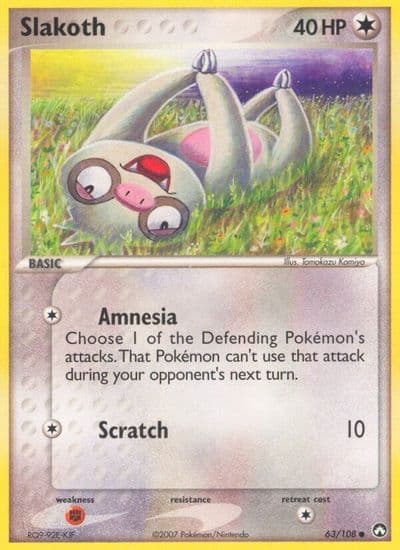 Slakoth Power Keepers Pokemon card