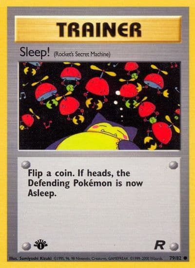 Sleep! (Rocket's Secret Machine) Team Rocket Pokemon card