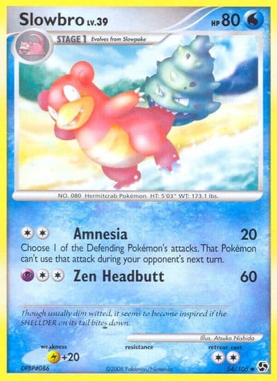 Slowbro Great Encounters Pokemon card