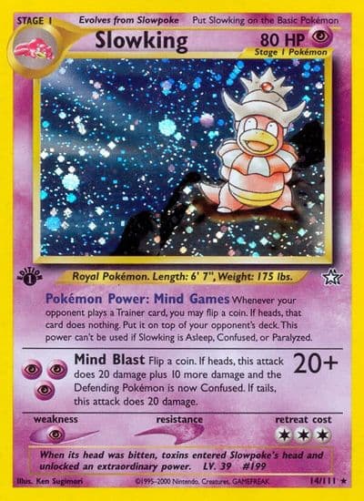 Slowking Neo Genesis Pokemon card