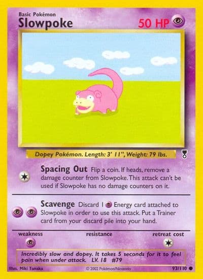 Slowpoke Legendary Collection Pokemon card