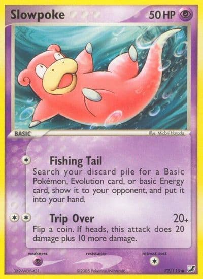 Slowpoke Unseen Forces Pokemon card