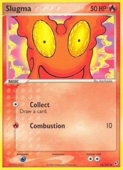 Slugma Deoxys Pokemon card