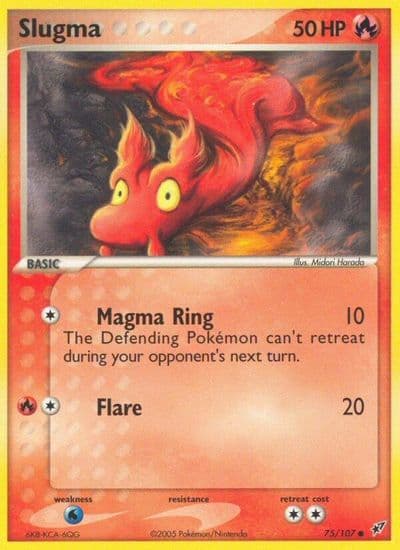 Slugma Deoxys Pokemon card