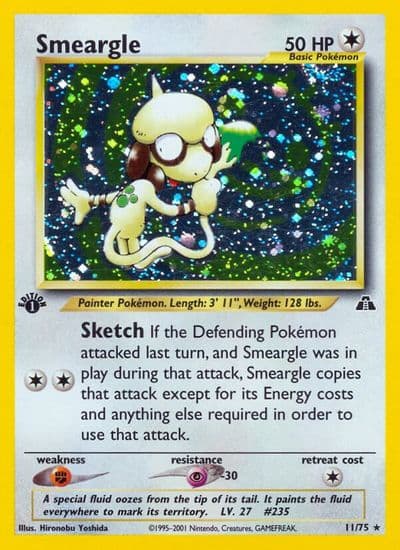 Smeargle (11) Neo Discovery Pokemon card