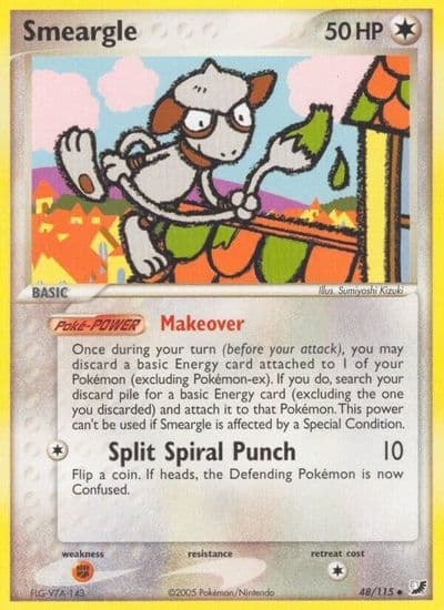 Smeargle Unseen Forces Pokemon card
