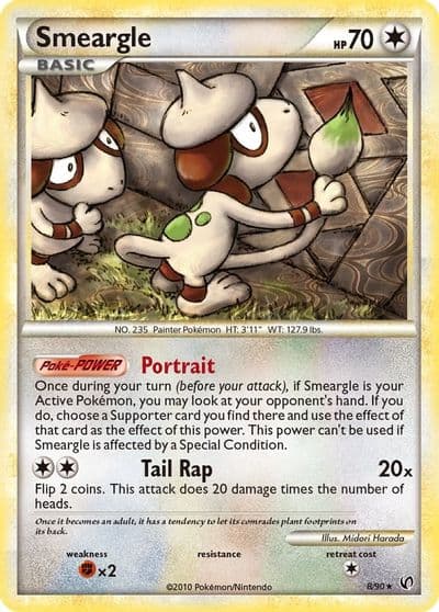 Smeargle Undaunted Pokemon card