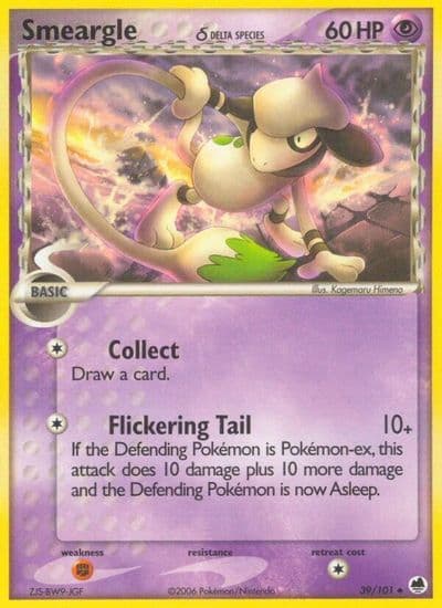 Smeargle (Delta Species) Dragon Frontiers Pokemon card