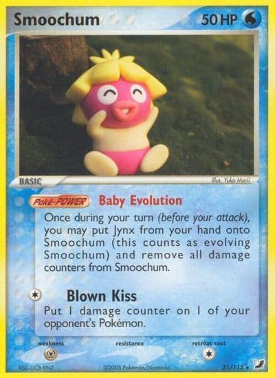 Smoochum Unseen Forces Pokemon card
