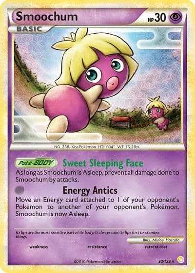 Smoochum HeartGold SoulSilver Pokemon card