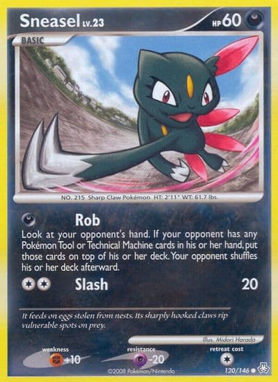 Sneasel Legends Awakened Pokemon card