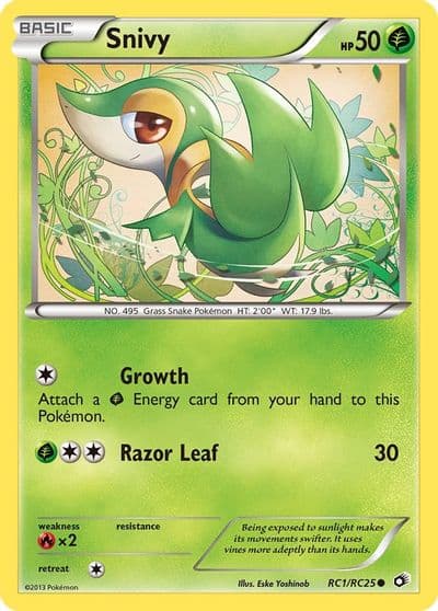 Snivy Legendary Treasures: Radiant Collection Pokemon card