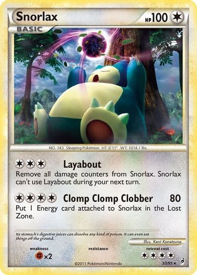 Snorlax Call of Legends Pokemon card