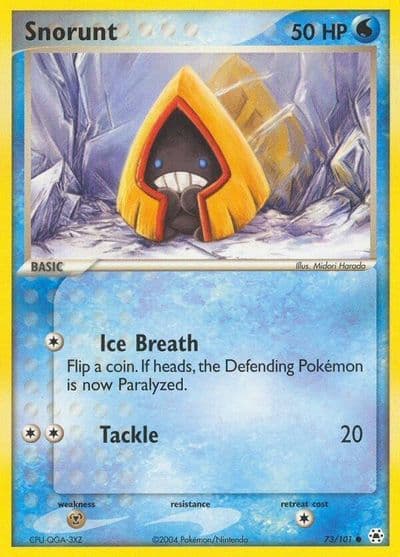 Snorunt Hidden Legends Pokemon card