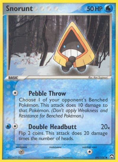 Snorunt Power Keepers Pokemon card