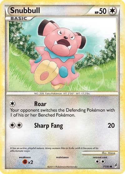 Snubbull Call of Legends Pokemon card