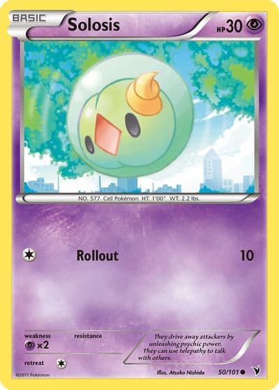 Solosis Noble Victories Pokemon card