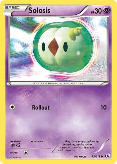 Solosis (73) Legendary Treasures Pokemon card