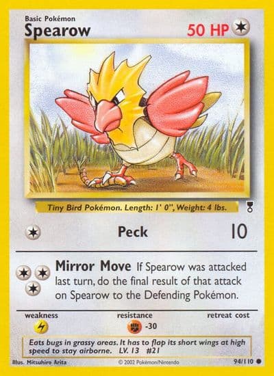 Spearow Legendary Collection Pokemon card