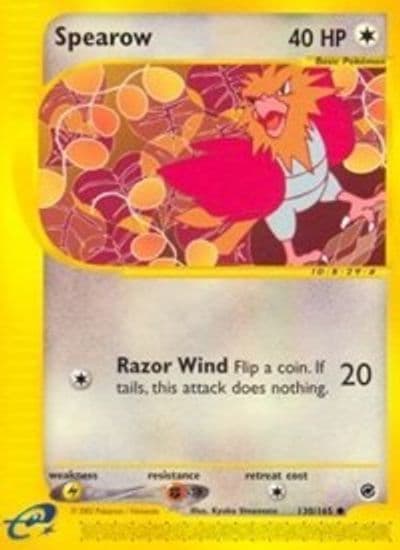 Spearow Expedition Pokemon card