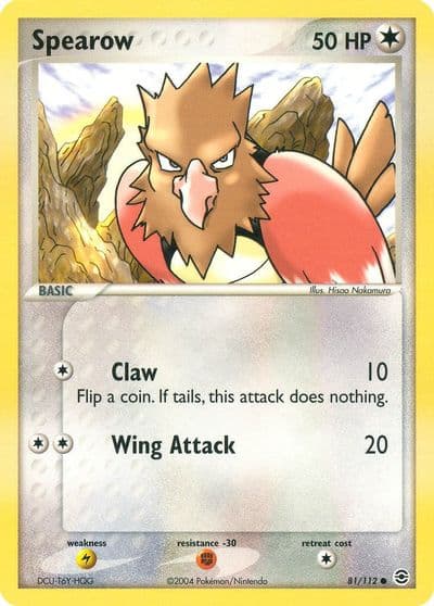 Spearow FireRed & LeafGreen Pokemon card