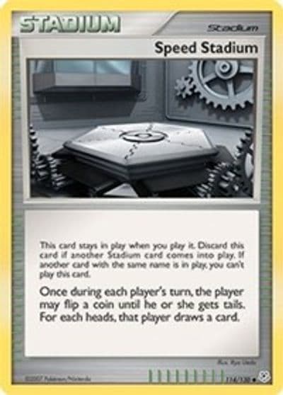 Speed Stadium Diamond and Pearl Pokemon card